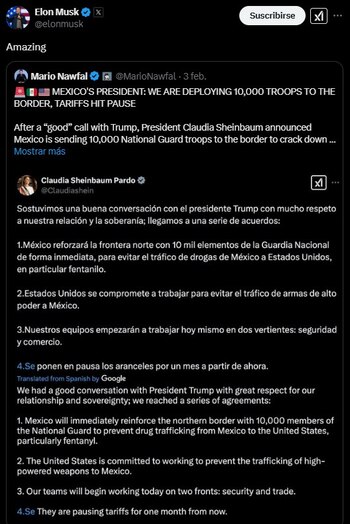 Esta fue la reacción de