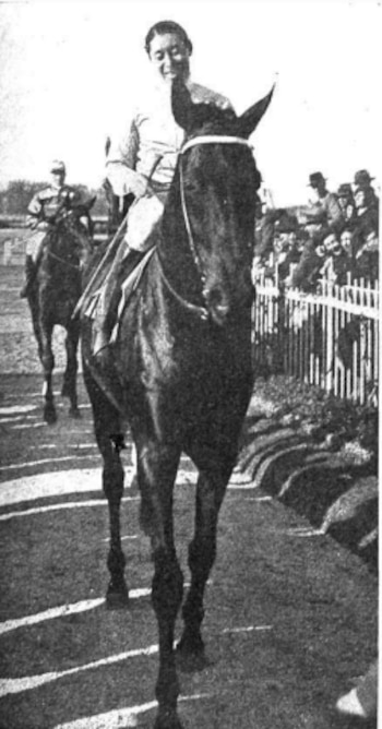 Una postal clásica: jinete y