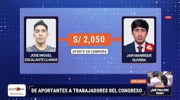 Aportaron en campaña y ahora tienen cargos en el Congreso. Captura: Punto Final.