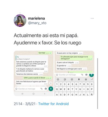 oxigeno maria elena