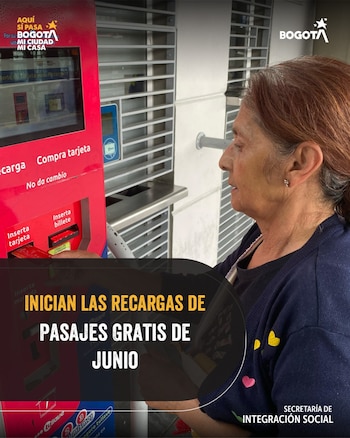 El número de pasajes asignados varía según la clasificación del Sisbén IV, con exhabitantes de calle recibiendo hasta 22 viajes - crédito Secretaría de Integración Social