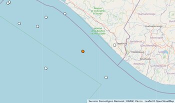 Temblor reportado en Chiapas.
(SSN)