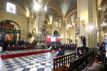 Ministros, congresistas y autoridades asisten a la Misa y Te Deum por Fiestas Patrias | Flickr Presidencia Perú
