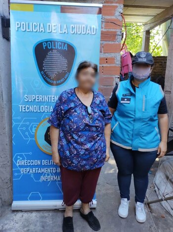 Una de las detenidas en