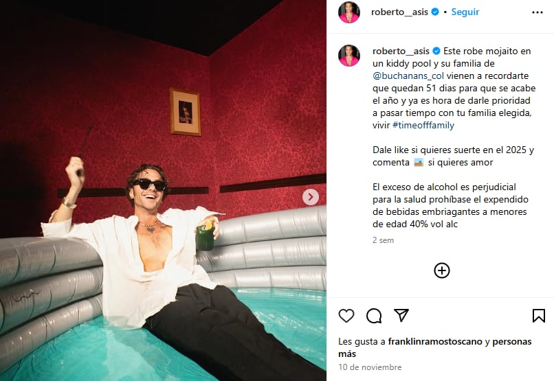 Este sería el empresario cartagenero que se robó el corazón de Carla Giraldo - crédito @roberto__asis/IG