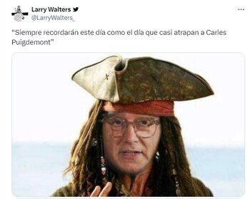 Meme 6 de la huida de Puigdemont.