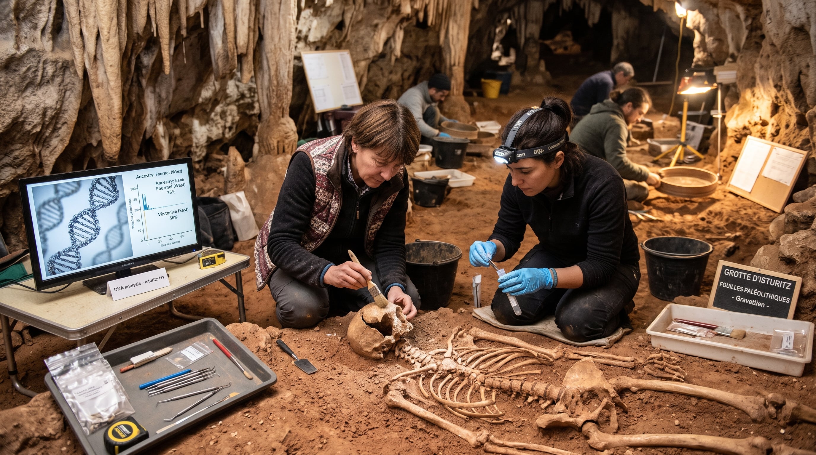 Un genoma humano de 30.000 años hallado en Francia se convirtió en el más antiguo de la región y reescribió la prehistoria europea