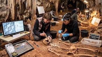 Investigación genética en la cueva de Isturitz sobre restos humanos del Gravetiense - VisualesIA ScribNews