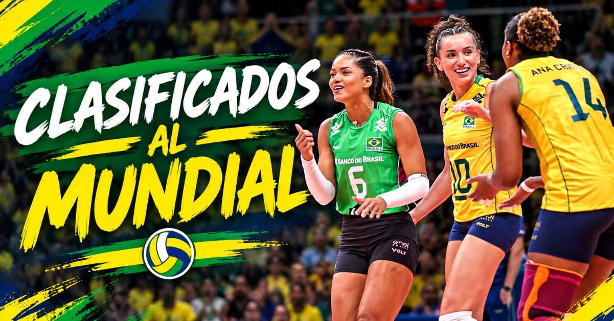Las tres selecciones que clasificaron al Mundial tras la fecha 4 del Campeonato Sudamericano de vóley 2026.