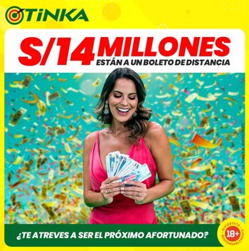La Tinka dio a conocer los resultados del sorteo programado para el miércoles 10 de abril de 2024.