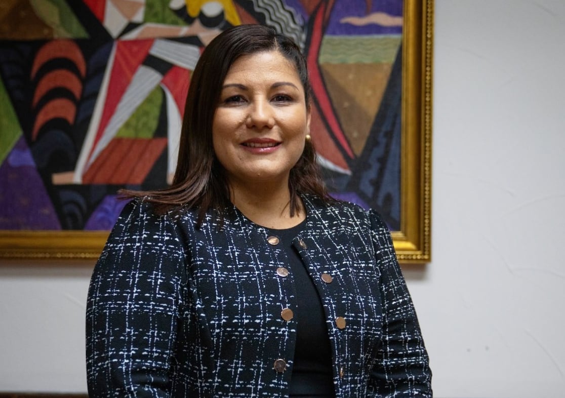 La presidenta ejecutiva de la CCSS, Mónica Taylor Hernández, presentó los ejes de transformación institucional para el periodo 2026-2030. Crédito: Instagram Presidencia de la República