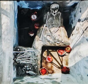 Semillas tradicionales y flores como