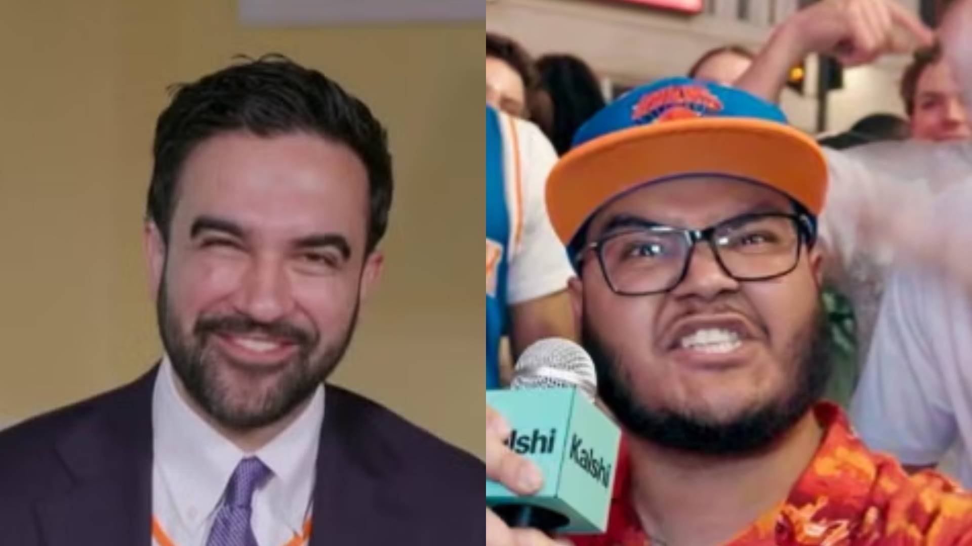 Zohran Mamdani quedó en el centro del primer título de la NBA para Nueva York en más de 50 años por un canto que miles de fanáticos de los Knicks repitieron en la final (MS Now)