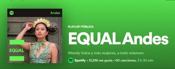 Wendy Sulca en album 'Equal
