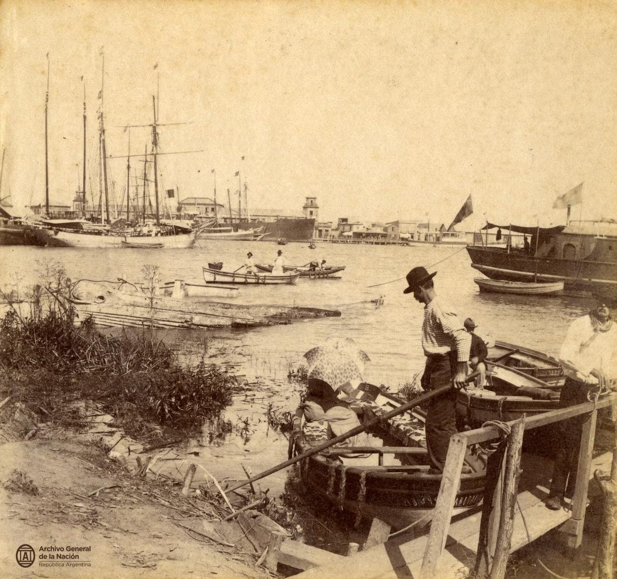 El abuelo de Perón puso el foco en el Riachuelo como causante de la epidemia de fiebre amarilla (Fotografía Archivo General de la Nación)