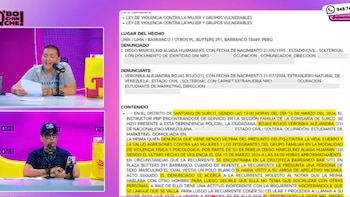 El parte policial detalla golpes, ahorcamiento y jalones de cabello ocurridos en el vehículo del influencer. YouTube : 'Q'Bochinche'