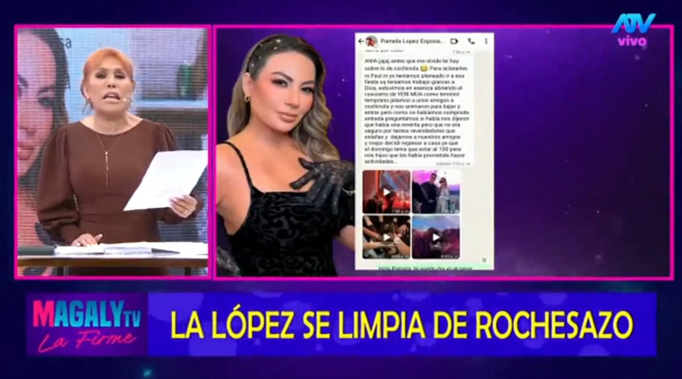 Pamela López responde a críticas de Magaly Medina por su salida de Cochinola: