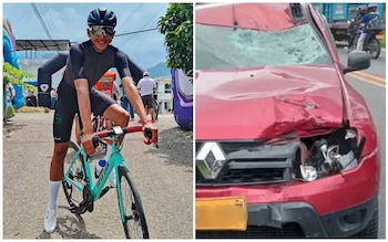 Wilfreth Aguilera Torres, ciclista muerto en accidente de tránsito