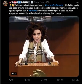 La pelea entre la senadora