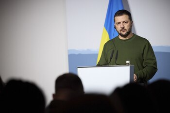 El presidente de Ucrania, Volodimir