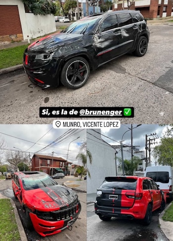 El accidente involucró la Jeep