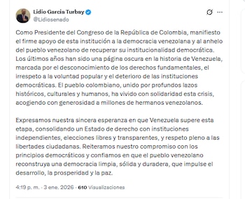 El presidente del Senado, Lidio