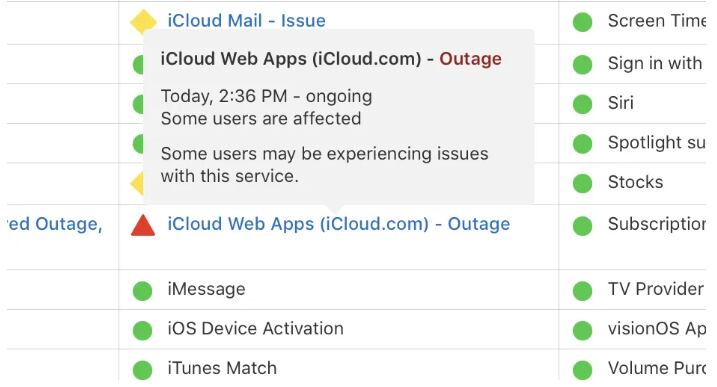 iCloud de Apple registró caída a nivel mundial. (Foto: Apple)