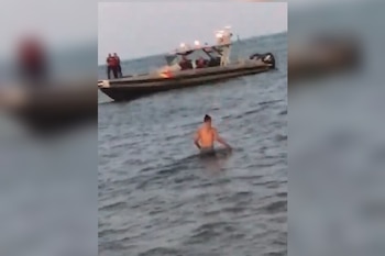 Turistas de las playas de