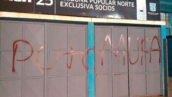 Pintadas en el estadio de