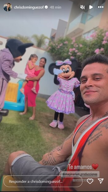 Christian Domínguez y Pamela Franco