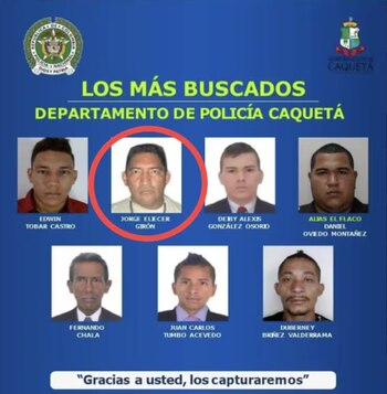 Alias El Indio era uno de los hombres más buscados en Caqueta - crédito Policía de Caqueta