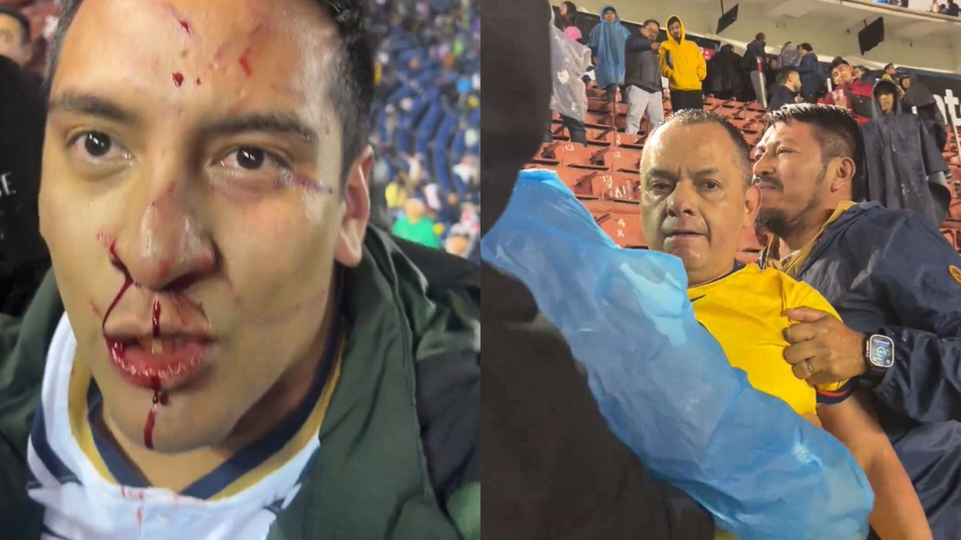 violencia Pumas vs América - 29 septiembre 2024
