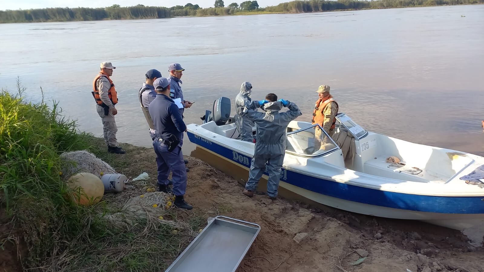 El hallazgo ocurrió a la altura de la localidad de Basail, Chaco