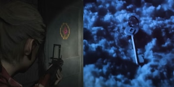 La puerta con el símbolo de diamante es similar a los videojuegos de Resident Evil.