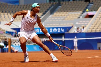 Rafael Nadal de España durante
