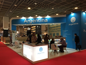 El stand de Argentina en
