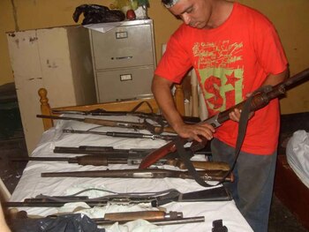 En un centro de entrenamiento