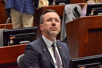 El ministro de Vivienda, Jaime Andrés Beltrán, presentó ante el Senado las iniciativas que harán parte de la hoja de ruta de su cartera. - crédito Minvivienda