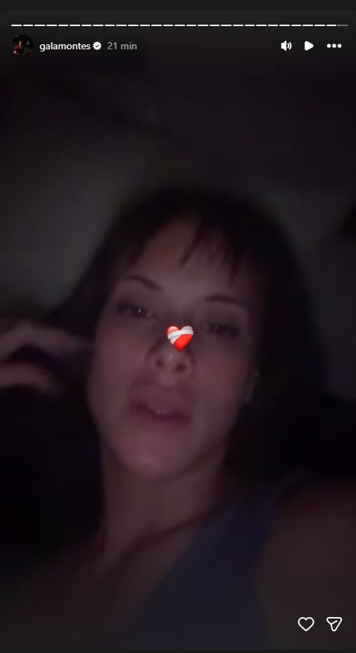 Gala Montes comparte historia de Instagram y asegura que está bien tras salir de La Casa de los Famosos México
