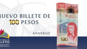 Billete de 100 pesos ganó