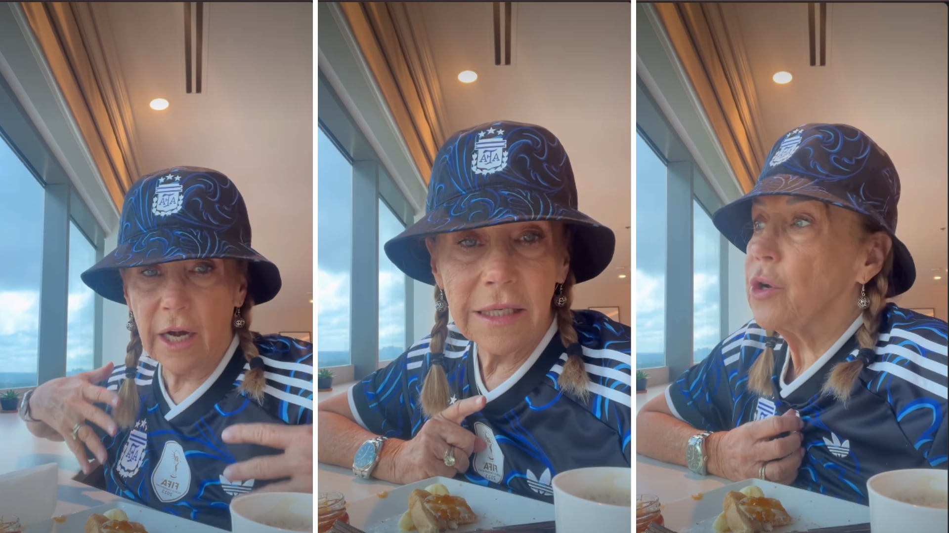 Los nervios de Marcela Tinayre antes de salir a la cancha para alentar a la Selección: “Con mi traje de fajina”