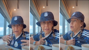 Los nervios de Marcela Tinayre antes de salir a la cancha para alentar a la Selección: “Con mi traje de fajina”