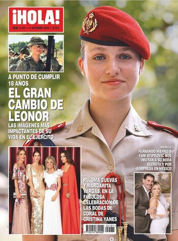Portada de la revista 'Hola!' de este miércoles 27 de septiembre. ('Hola!')