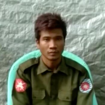 Los soldados Myo Win Tun