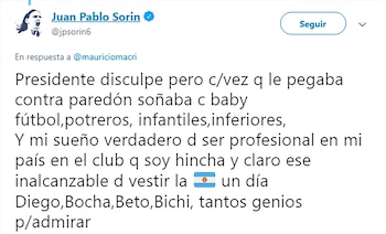 La publicación de Sorin ante
