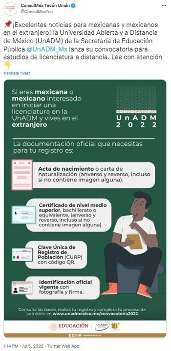 Universidad en línea SEP