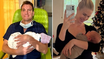 El hijo de Maxi López y Daniela Christiansson cumplió seis meses y sus padres celebraron en dos continentes