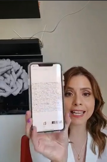 La grafóloga analizó varias cartas