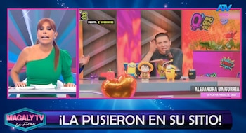 ‘Samu’ responde a Alejandra Baigorria y Magaly Medina se suma a la crítica: “No te quejes”. Captura: Magaly TV La Firme.