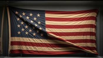 La bandera de Estados Unidos: